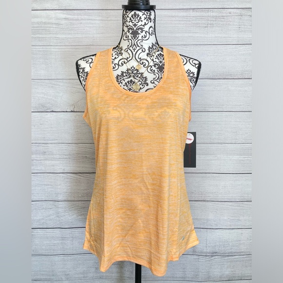 Bally Tops - BALLY | NWT Women’s Total Fitness Heathered Cantaloupe Color Racerback Tank